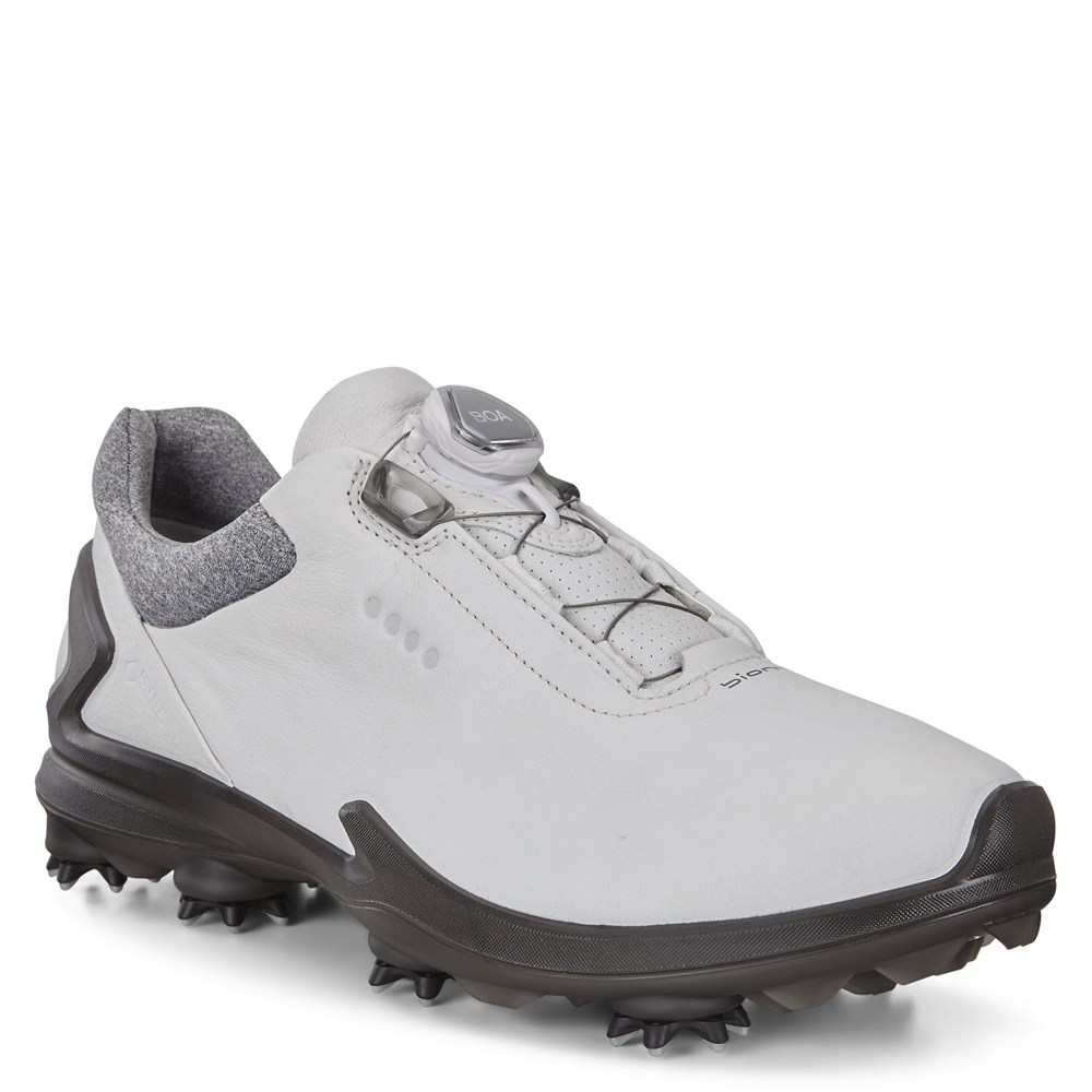 ECCO Mens Golf Shoes White/Black - Biom G3 - UAN-136478